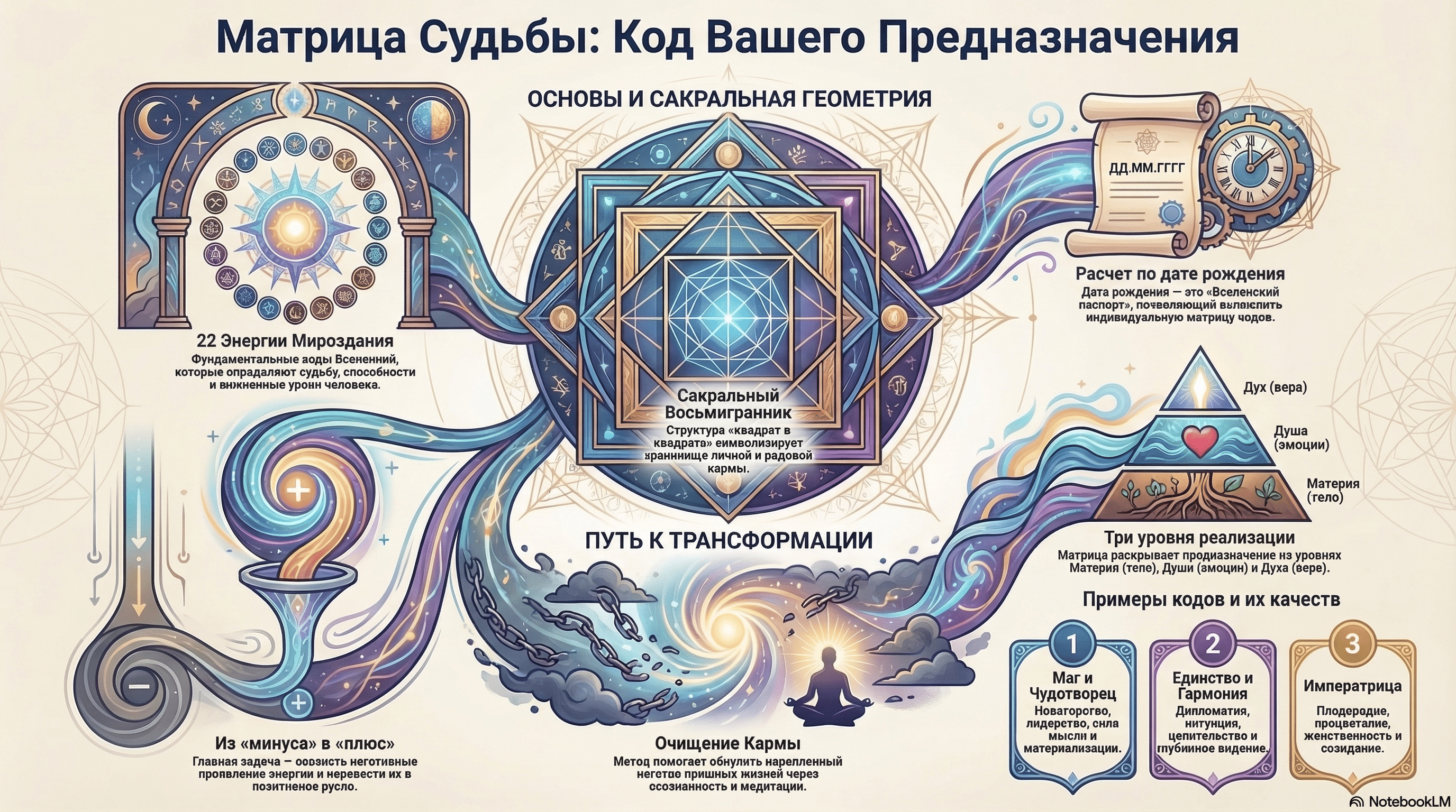 Инфографика Матрица Судьбы Код Предназначения
