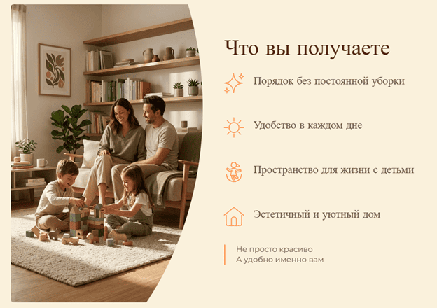 Лендинг дизайнер интерьера